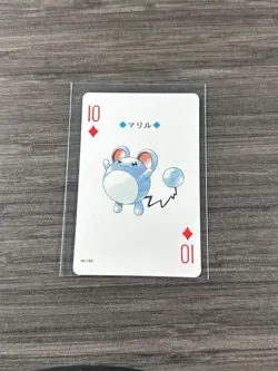 Marill - Pokemon Playing Cards Lugia Silver Poker Deck 1999 NM - Image 1