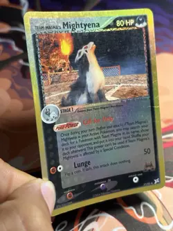 Team Magma's Mightyena 37/95 EX Magma vs Aqua Pokemon Card Reverse Holo Rare MP - Image 4
