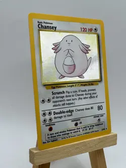 1999 Pokemon TCG Base Set Chansey 3/102 Holo Vintage Rare Card - Image 2