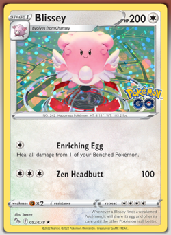 Pokemon Card Pokemon GO - BLISSEY 052/78 Cosmos Holo Promo NEW Mint/Near Mint - Image 1