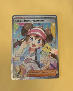 Pokemon Rosa's Encouragement Trainer-Supporter Holo Rare 123/088 + 114 + 3 Card - Image 2