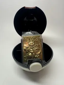 1999 Burger King Pokemon Pokeball with 23K Gold Plated Card MEWTWO Red Box COA - Image 1