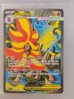 Mega Pyroar Ex 099/086 Chaos Rising Pokemon Card English NM - Image 1