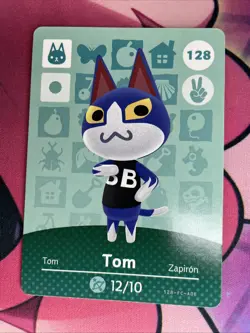 Tom #128 Animal Crossing Amiibo Card Authentic Series 2 MINT NEVER SCANNED - Image 1