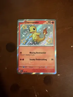 Charmander 109/091 SV: Paldean Fates Holo, pokemon card english singal - Image 1