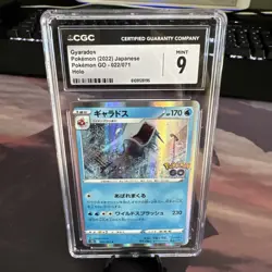 CGC 9 Gyarados Holo 022/071 Pokemon GO s10b Pokemon Card - Image 1