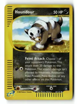 Pokemon Card Houndour (87) Reverse Holo LP Aquapolis 87/147 - Image 1