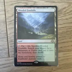 Wooded Foothills #0236 MTG Modern Horizons 3 Rare Land Regular English - Image 1