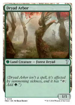 NM MTG WHITE BORDER DRYAD ARBOR MYSTERY BOOSTER 2 - Image 1