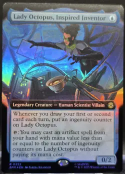 Lady Octopus, Inspired Inventor #252 Spider-Man Extended Art Foil Rare - Image 1