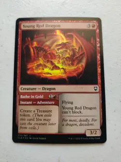 Young Red Dragon Commander Legends: Battle for Baldur's Gate Foil MTG - Image 1