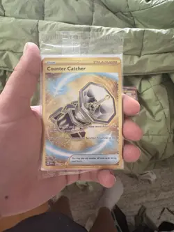 Pokemon TCG Counter Catcher 264/182 Hyper Rare Gold Secret Paradox Rift Card - Image 1