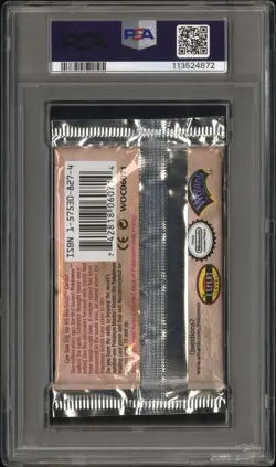 1999 Pokemon Unlimited Wide Margins Fossil Aerodactyl PSA 8 Foil Booster Pack - Image 2