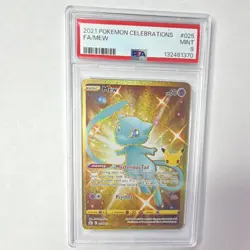 Pokemon Celebrations Mew Secret Rare Full Art Holo #025/025 PSA 9 Card - Image 1