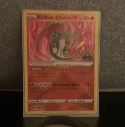 The Pokemon Company Radiant Charizard 011/078 Pokemon GO Holo Radiant Rare ENG - Image 1