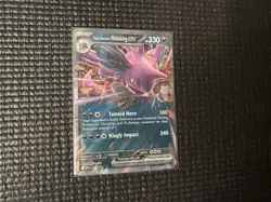 Team Rockets Nidoking EX SVP 217 Black Star Promo Destined Rivals Pokemon NM - Image 3