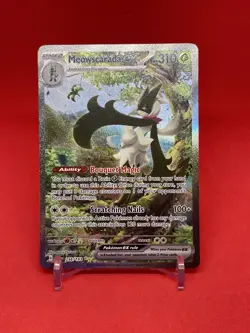 Pokemon TCG Meowscarada EX 256/193 Paldea Evolved Special Illustration Rare Holo - Image 1