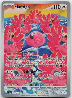 Flamigo Illustration Rare SV02: Paldea Evolved 227/193 Pokemon TCG - Image 1