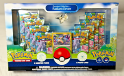 Pokemon GO Radiant Eevee Premium Collection Box Factory Sealed Light Shelf Wear 820650850523 - Image 1