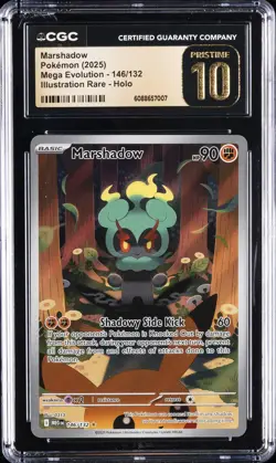 2025 POKEMON MEGA EVOLUTION ILLUSTRATION RARE - HOLO MARSHADOW CGC 10 PRISTINE - Image 1