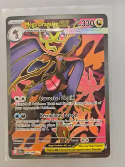 Mega Dragalge ex 104/086 Ultra Rare ME04: Chaos Rising Pokemon Near Mint - Image 1
