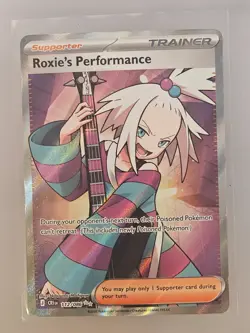 Pokemon TCG Roxie's Performance 112/086 Chaos Rising Full Art Holo NM - Image 1