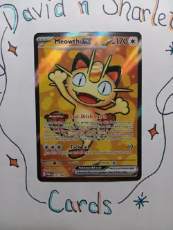 Meowth EX 107/88 Holo Ultra Rare Perfect Order Pokemon TCG NM - Image 1