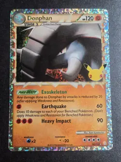 Donphan 107/123 NM Celebrations: Classic Collection Classic Collection Pokemon - Image 1