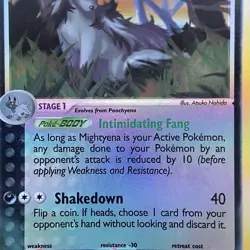 Mightyena Reverse Holo Ruby & Sapphire 10/109 Pokemon TCG | Atsuko Nishida | HP - Image 2