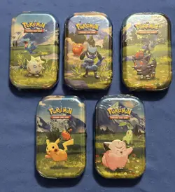 Pokemon TCG Ascended Heroes Mini Tin Set NEW SEALED no dents complete art set - Image 1