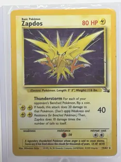 Pokemon TCG Zapdos Holo Rare 15/62 - Image 2