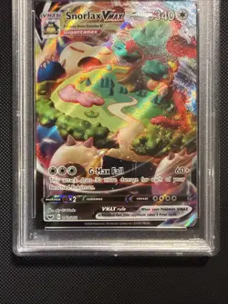 2020 Pokemon Sword & Shield Snorlax VMAX 142/202 Full Art Rare PSA 9 MINT - Image 3