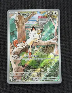 The Pokemon Company Pokemon TCG Meowth 106/094 Me02 Phantasmal Flames Holo IR EN - Image 1