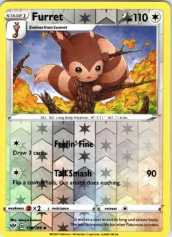 Furret 136/189 Uncommon Darkness Ablaze Pokemon Reverse Holo Lightly Played - Image 1