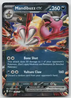 Mandibuzz ex 139/217 Double Rare Ascended Heroes Pokemon Near Mint - Image 1