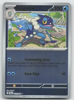 Frogadier 021/086 Common ME04: Chaos Rising Pokemon Reverse Holo Near Mint - Image 1