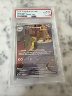 2025 Pokemon Meg En-Mega Evolution #153 Gumshoos Illustration Rare PSA 10 - Image 1