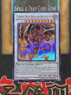Yugioh Tyrant Red Dragon Archfiend TDIL-EN050 Ultra Rare 1st Ed NM - Image 1