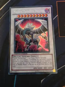 Yu-Gi-Oh Malefic Paradox Dragon YMP1-EN007 Secret Rare Limited Edition - Image 2