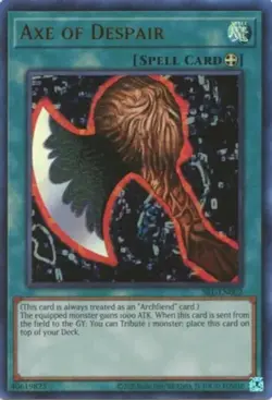 Yugioh! Axe of Despair - SRL-EN002 - Ultra Rare - Unlimited 25th Anniversary Edi - Image 1