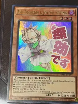 YuGiOh! Ash Blossom & Joyous Spring RA05-EN091 Ultra Rare 1st Edition Near Mint - Image 2