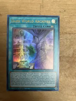 YuGiOh Dark World Archives SR13-EN026 Ultra Rare 1st Edition - Image 1