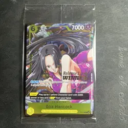 One Piece Boa Hancock Pre Release Event Winner P-115 SEALED Holo Stamp Op-15 - Image 2