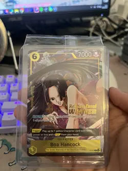 One Piece Boa Hancock Pre Release Event Winner P-115 SEALED Holo Stamp Op-15 - Image 4