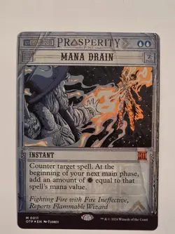 Mana Drain M0011 Foil Outlaws of Thunder Junction: Breaking News MTG NM - Image 1