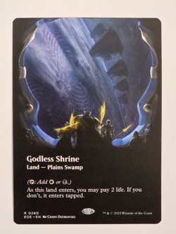 Godless Shrine R0280 Regular Non Foil (Borderless) Edge of Eternities MTG NM - Image 1