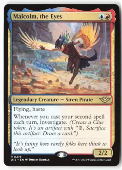 Malcolm, the Eyes - Outlaws of Thunder Junction (219) - MTG - Image 1