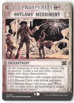 Outlaws' Merriment - Outlaws of Thunder Junction: Breaking News (51) - MTG - Image 1