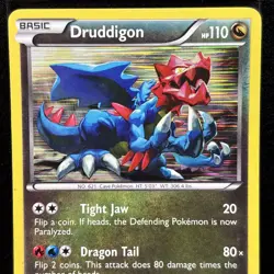 Druddigon 17/20 - Vintage Holo Rare - Dragon Vault Pokemon TCG - Image 3