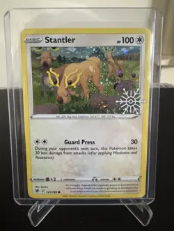 Stantler 125/189 Holo - Pokemon TCG 2023 Holiday Promo - Snowflake - NM - Image 1